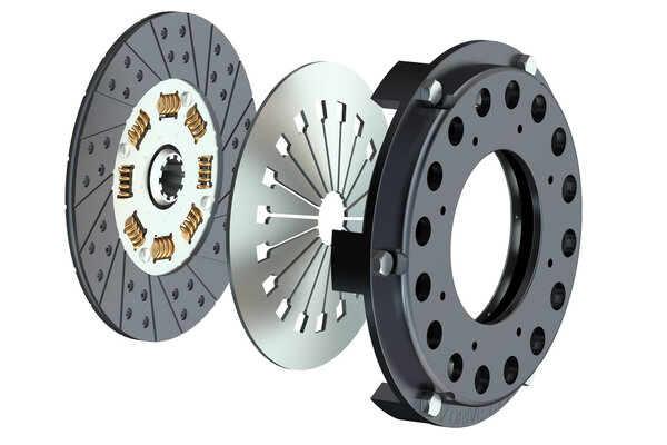 крупный план сцепления автомобиля
