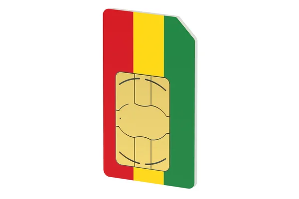 SIM-kortet med flagga av Bulgarien — Stockfoto