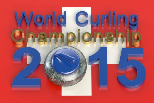 World Curling Championship 2015 Switzerland concept — Stock Photo, Image