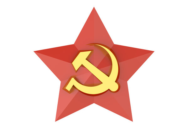 Soviet red star badge