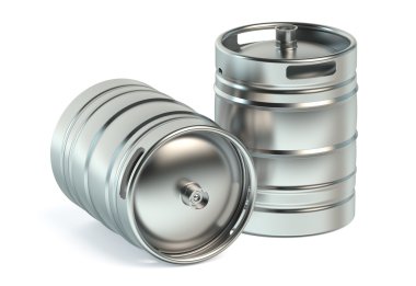 Bira metalik fıçı portre