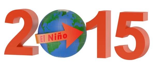 El nino 2015 concept — Stock Photo, Image