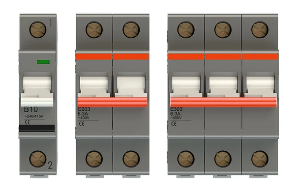 Zestaw przełączników automatyczne energii elektrycznej — Zdjęcie stockowe