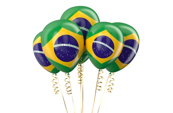 Brasil balões patrióticos, conceito holyday — Fotografia de Stock