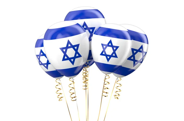 Israel patriotic balloons, holyday concept — Stock Photo, Image