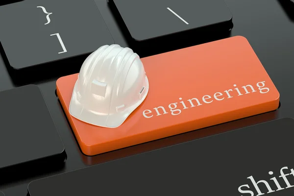 Engineering concept op toetsenbord knop — Stockfoto