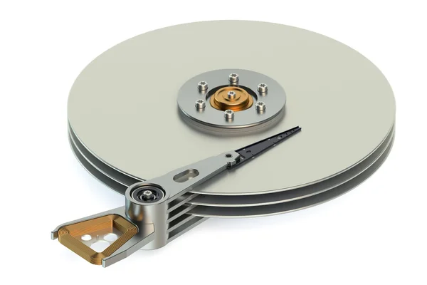 Hard Disk Drive (HDD) vista all'interno — Foto Stock