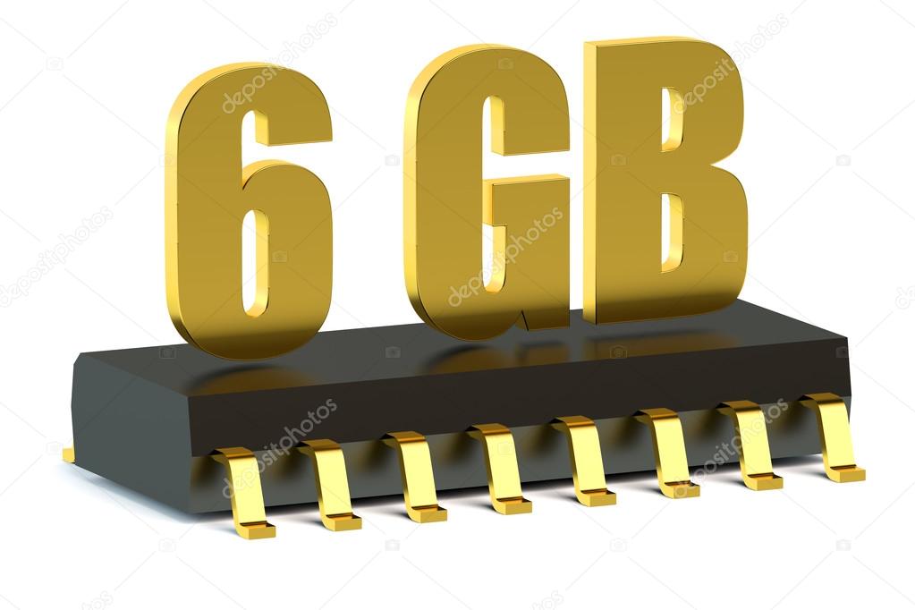 Gb RAM or ROM memory chip for smartphone and tablet — Stock