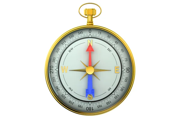 Magnetisch kompas weergave voorzijde — Stockfoto