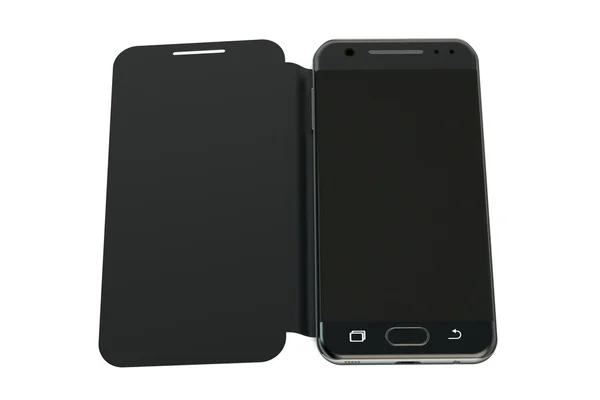 Smartphone with flip case — Stock Photo, Image