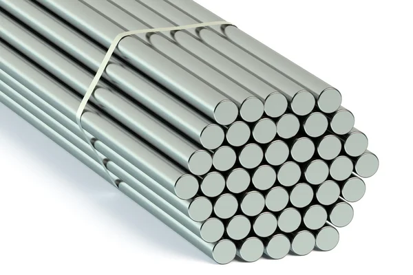 Steel Round Bars — Stock Photo, Image