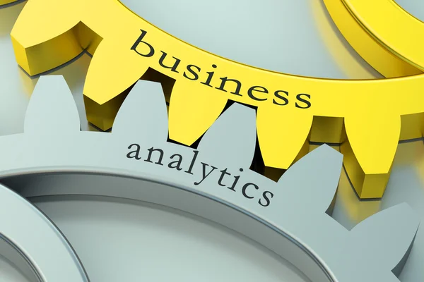 Business Analytics concept on the gearwheels — Stock Photo, Image