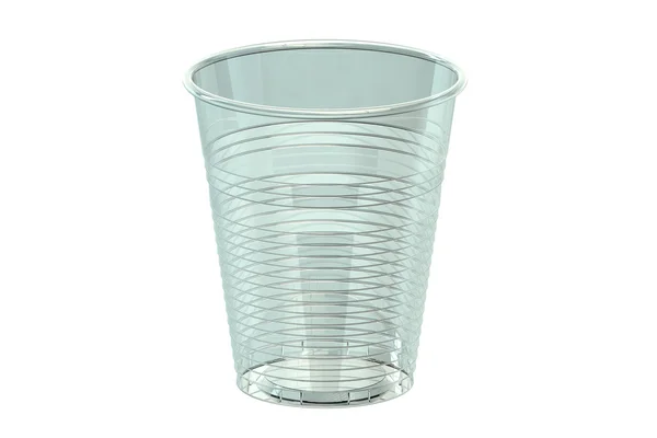 Bicchiere vuoto di plastica — Foto Stock