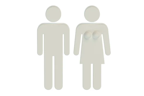 Man en vrouw silhouet — Stockfoto