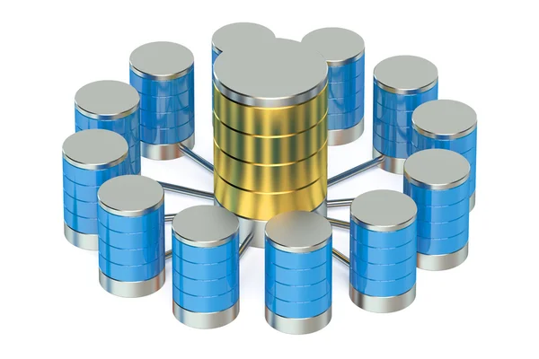 Database and data storage concept — Stock Photo, Image