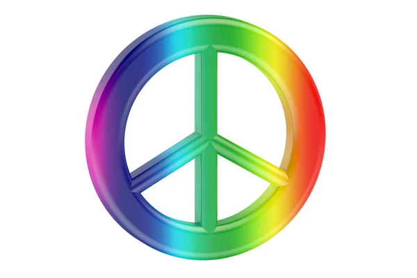 Simbolo di pace colorato - Pacifismo — Foto Stock