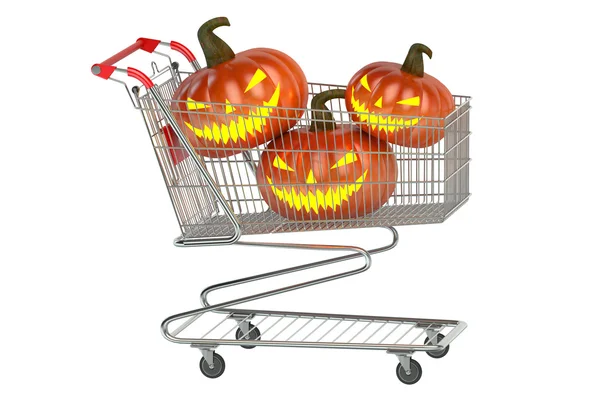 Halloween Shoppingcart conc — Stock Photo, Image