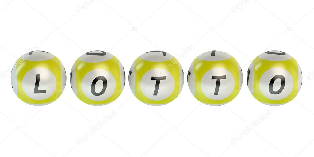 Yellow lottery balls