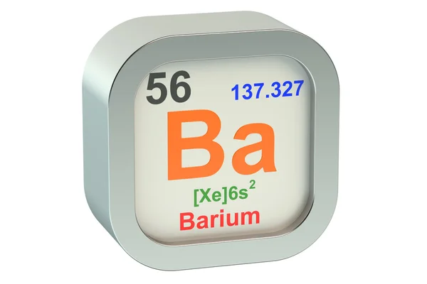 Barium element symbol — Stockfoto