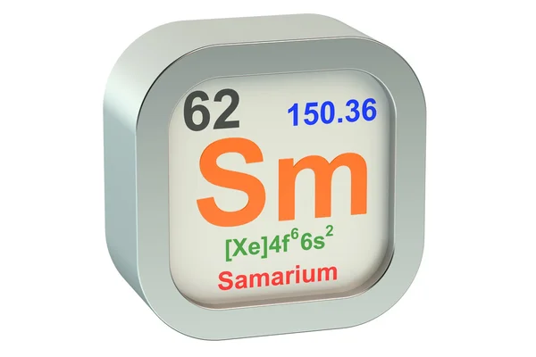 Samarium element symbool — Stockfoto