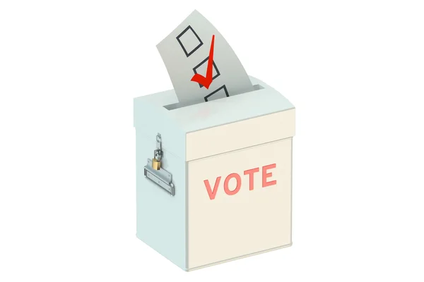 고립 된 투표 개념 — 스톡 사진