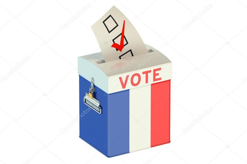 French election ballot box for collecting votes