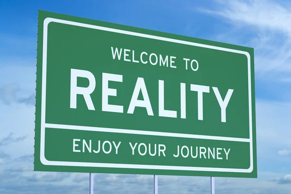 Welcome to Reality concept — Stock Photo, Image
