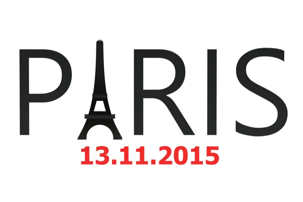 Attacchi Parigi novembre 2015 concept — Foto Stock