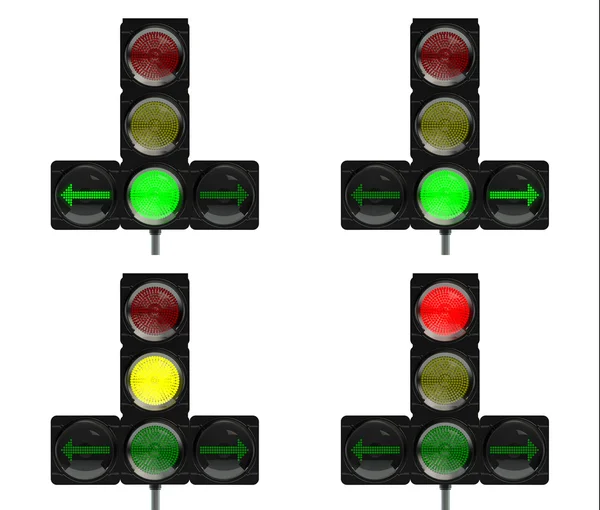 Traffic lights with arrow — Stock Photo, Image