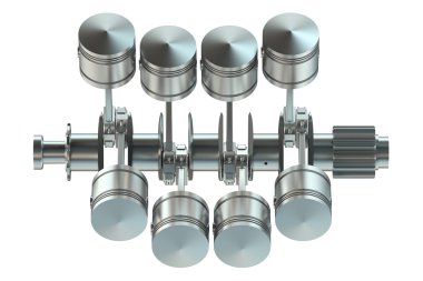 V8 motor piston