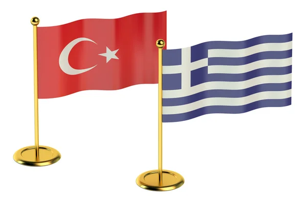 Встреча Турции с греческой концепцией — стоковое фото