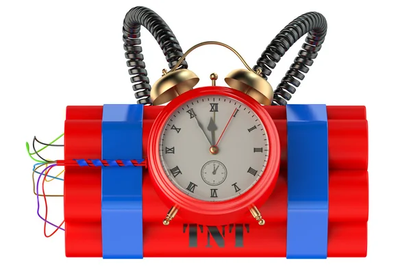 Timer bomb isolated — Stock Photo, Image