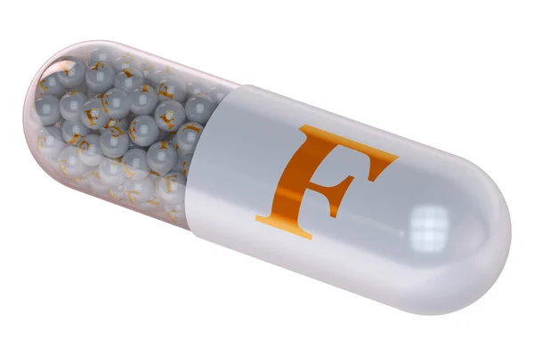 Vitamin capsule F — Stock Photo, Image