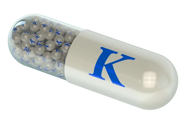 Витаминная капсула K — стоковое фото