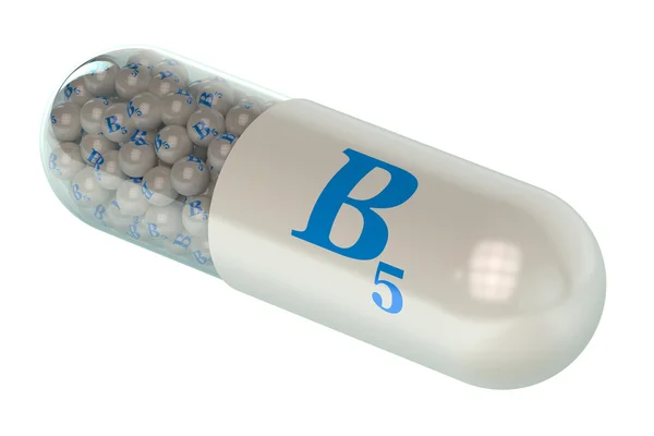 B5 vitamini kapsülü — Stok fotoğraf