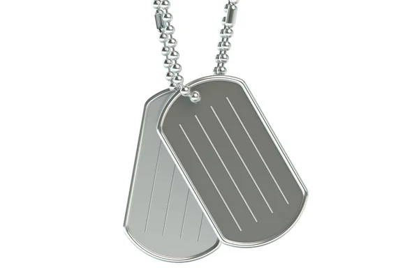 Dog tags närbild — Stockfoto