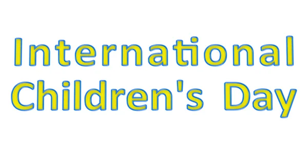 Internationales Kindertagskonzept — Stockfoto