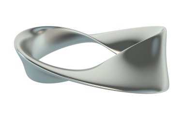 metallic Moebius strip clipart