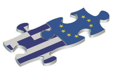 Yunanistan ve AB Jigsaw parçaları