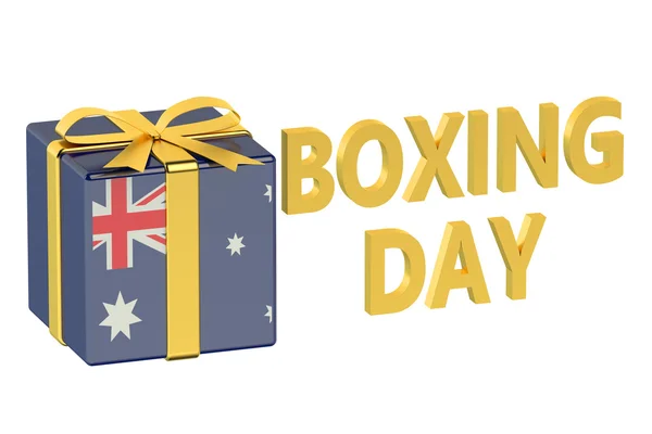 Concepto de día de boxeo con bandera Australia — Foto de Stock