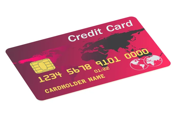 Credit card isolated — Stock Photo, Image