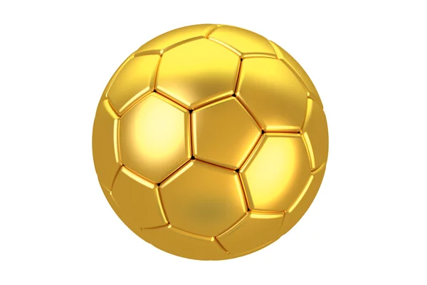 Golden soccer ball — Stock Photo, Image