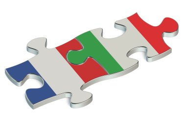 İtalya ve Fransa bulmacalar bayraklar