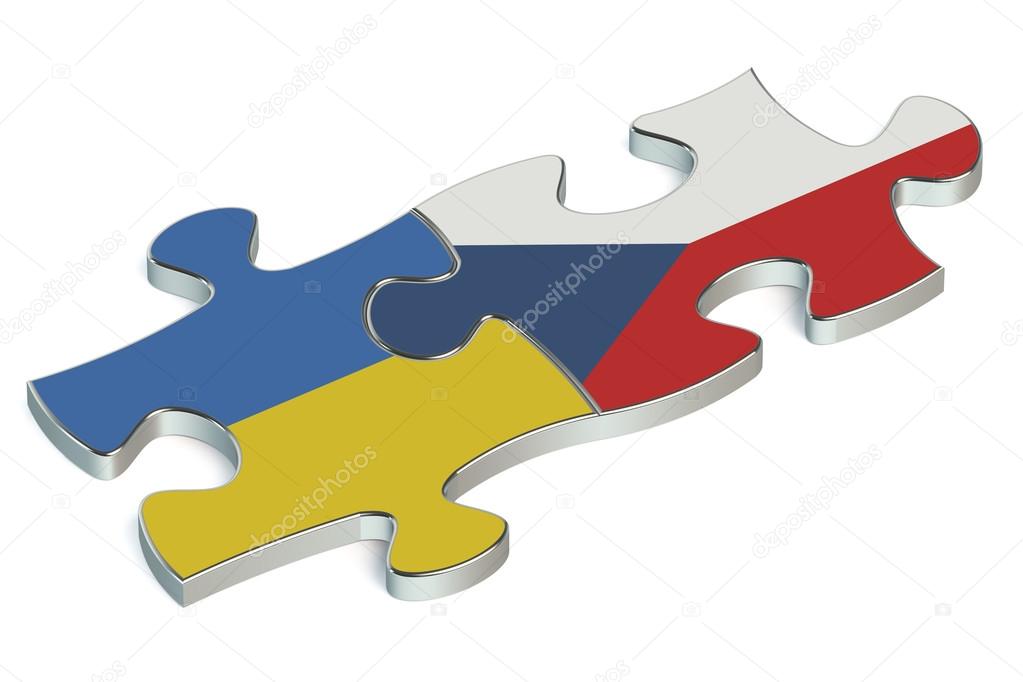 Czech Republic and Ukraine puzzles from flags