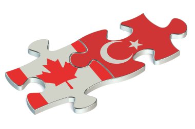 Türkiye ve Kanada bulmacalar bayraklar