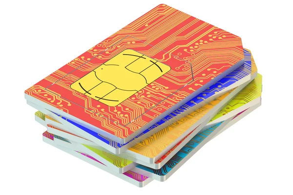 Стек SIM-карт — стокове фото