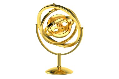 Beyaz arka plan üzerinde izole jiroskop