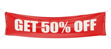 Satış ve indirim 50 kavramı