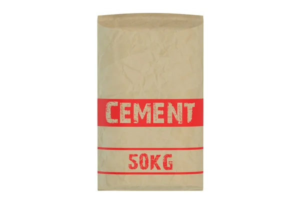 Cement zak geïsoleerd — Stockfoto
