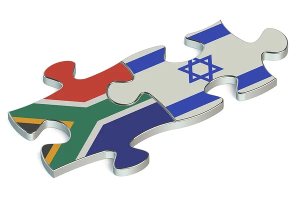 Israel und Südafrika rätseln über Flaggen — Stockfoto